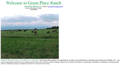 Desktop Screenshot of greenplaceranch.com